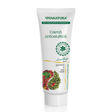 Crema anticelulitica cu gurana si ceai verde, 250ml, VivaNatura