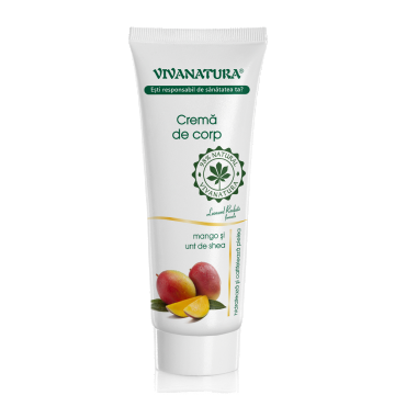 Crema de corp cu mango si unt de shea, 250ml, VivaNatura