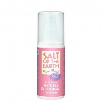 Deodorant Salt Of The Earth Pure Aura Lavanda si Vanilie, 100ml, Crystal Spring