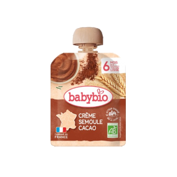 Desert crema din gris si cacao Bio, 85g, BabyBio