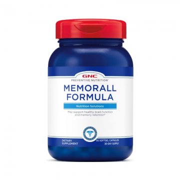 Formula pentru sanatatea creierului si imbunatatirea memoriei Memorall, 60 capsule, GNC