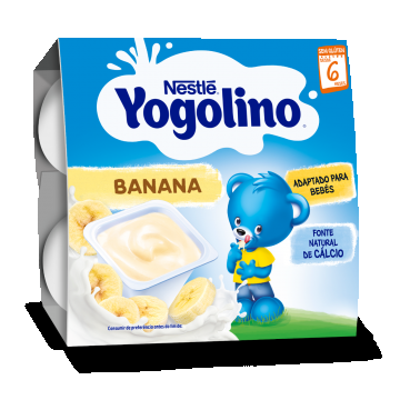 Gustare cu lapte si banane Yogolino, 4 x 100g, Nestle