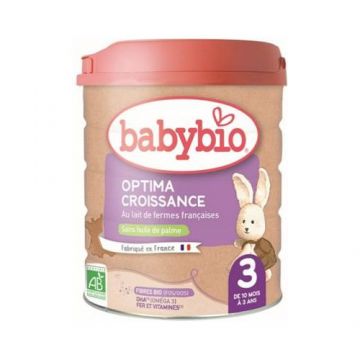 Lapte praf Optima 3 Croissance Bio, 800g, BabyBio