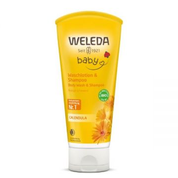 Lotiune curatare si sampon galbenele Baby, 200ml, Weleda