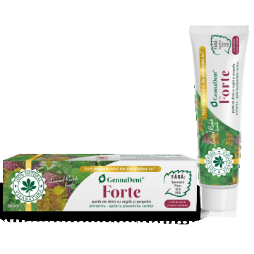 Pasta de dinti GennaDent Forte, 80ml, VivaNatura