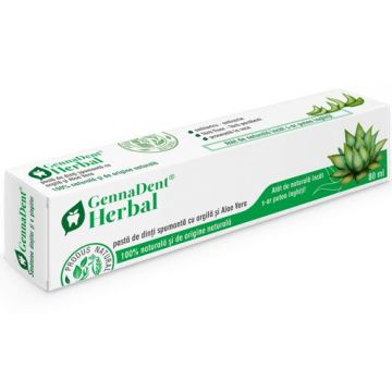 Pasta de dinti GennaDent Herbal, 80ml, VivaNatura