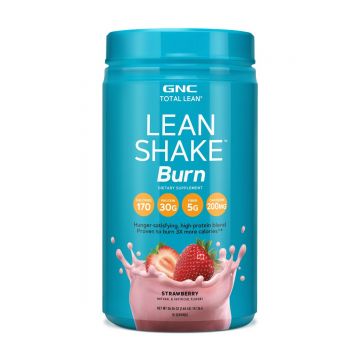 Proteina cu amestec termogenic si aroma de capsuni Total Lean, 747.36g, GNC