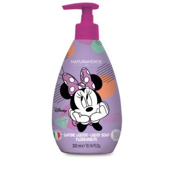 Sapun lichid cu capsuni Minnie, 300ml, Naturaverde