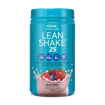 Shake proteic cu aroma de fructe de padure Total Lean, 832g, GNC