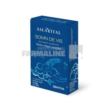 Aslavital Somn de vis, Zentiva, Supliment alimentar pentru nopți liniștite.