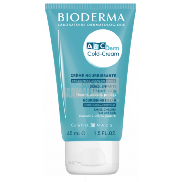 Bioderma Abcderm Cold Cream Crema protectoare si calmanta 45 ml