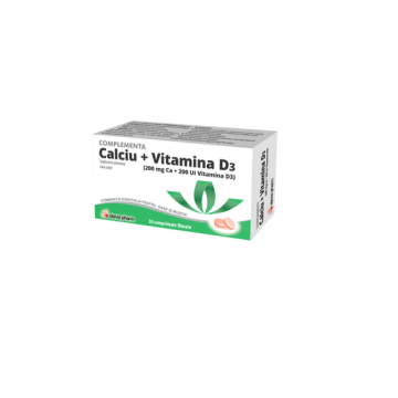 Calciu cu D3 30 capsule