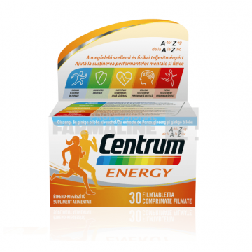 Centrum Energy de la A la Zinc 30 comprimate