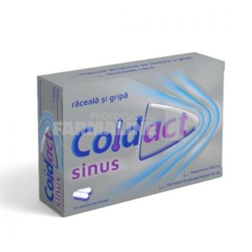 Coldact Sinus 500 mg/30 mg 20 comprimate