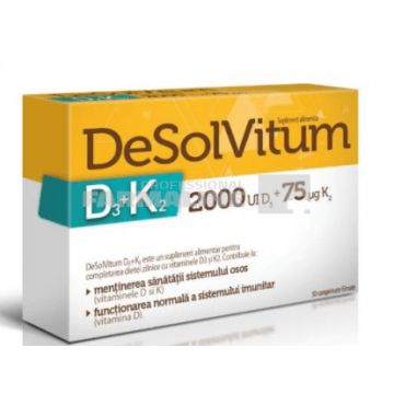 Desolvitum D3 + K2 30 comprimate filmate