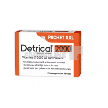 Detrical D3 2000 IU 120 comprimate filmate
