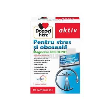 Doppelherz Aktiv Stres si oboseala Magneziu 400 Depot 30 comprimate