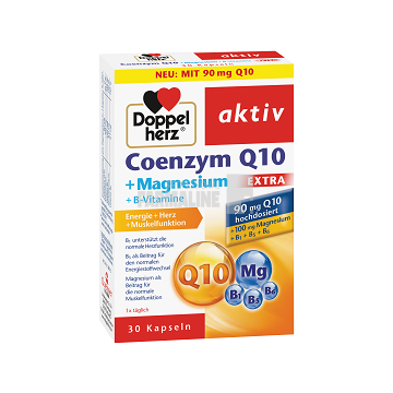 Doppelherz Coenzyma Q10 Extra 90 mg + Mg + B1 + B5 + B6 30 capsule