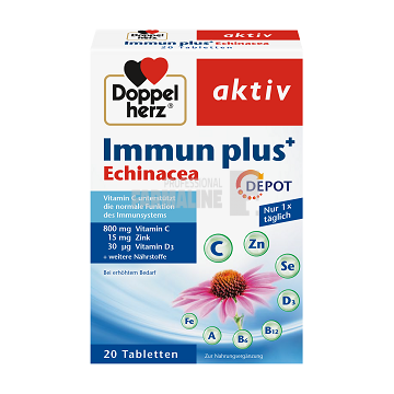 Doppelherz Immun Plus+ Echinacea Depot 20 tablete