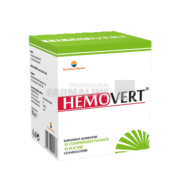 Hemovert 15 doze ( 15 plicuri + 15 comprimate)