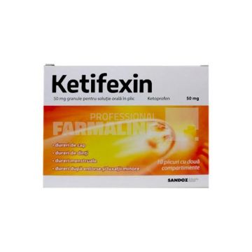 Ketifexin 50 mg 10 plicuri