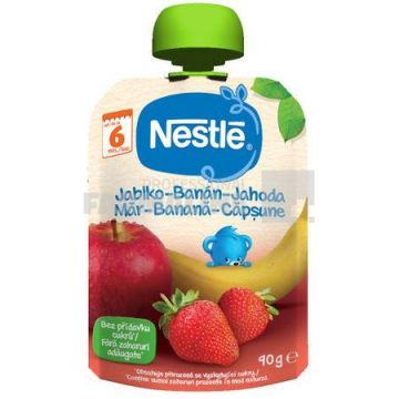 Nestle Piure mar, banana, capsune 6+ luni 90gr