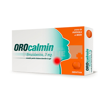 Orocalmin cu aroma de portocala si miere 3 mg 20 pastile