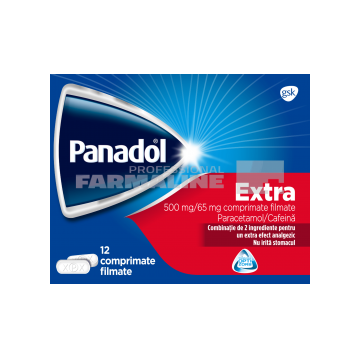 Panadol Extra 500 mg/65 mg 12 comprimate