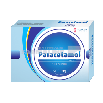 Paracetamol Solacium 500 mg 12 comprimate