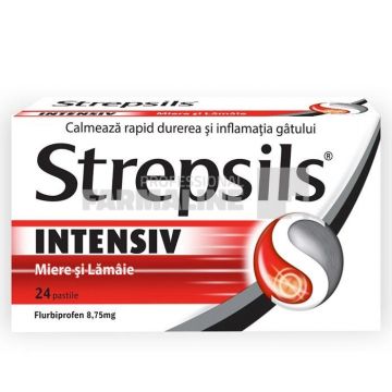 Strepsils Intensiv miere si lamaie 8,75 mg 24 comprimate