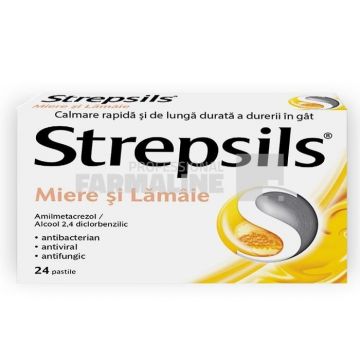 Strepsils Miere si lamaie 24 comprimate