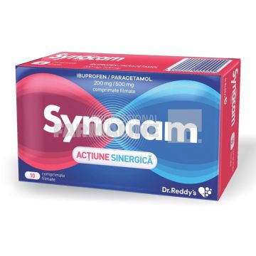 Synocam 200 mg/500 mg 10 comprimate