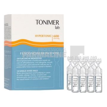 Tonimer Lab Hipertonic solutie apa de mare 5 ml 18 flacoane