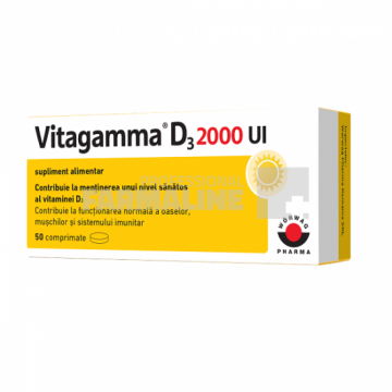 Vitagamma D 3 2000U.I. 50 comprimate
