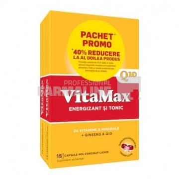 Vitamax Q10 15 capsule 1+1 40% din al II-lea