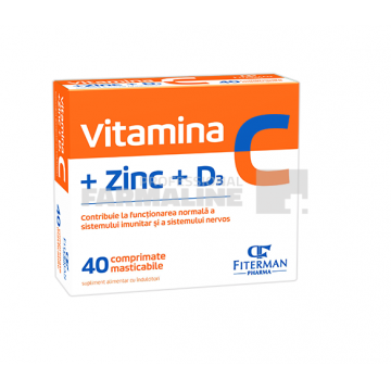 Vitamina C + Zinc + D3 40 comprimate