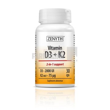 Vitamina D3 2000UI + K2  30capsule