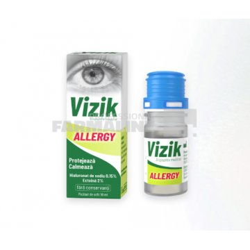 Zdrovit Vizik Allergy Picaturi pentru ochi - protejeaza si calmeaza 10 ml