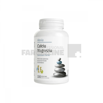 Alevia Calciu Magneziu 100 comprimate