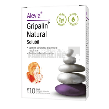 Alevia Gripalin Natural solubil 10 plicuri