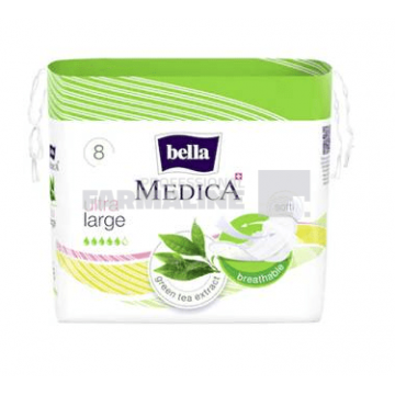 Bella Medica Ultra Large Absorbante Green Tea 8 bucati
