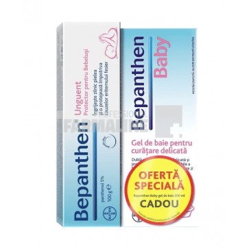 Bepanthen unguent 100 g + Bepanthen Baby Gel dus 200 ml