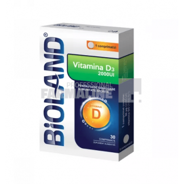 Bioland Vitamina D3 2000 U.I. 30 comprimate