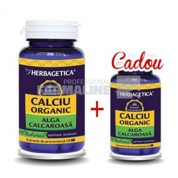 Calciu Organic 60 capsule + Calciu Organic 10 capsule