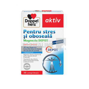Doppelherz Stres si oboseala Magneziu 375 Depot 30 comprimate