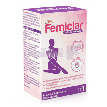 Femiclar gel vaginal in aplicator 6 unidoze