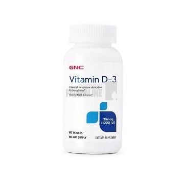 GNC Vitamina D3 2000 IU 180 tablete