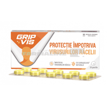 Grip Vis 10 mg 20 comprimate de supt