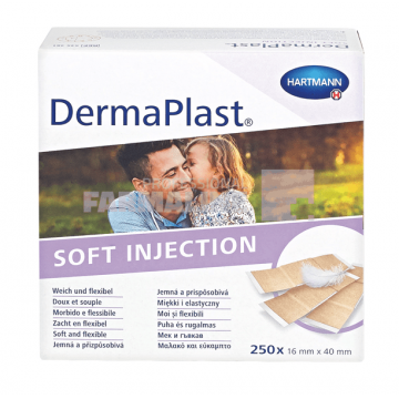 Hartamnn DermaPlast Soft plasturi post injectii 16 mm X 40 mm 250 plasturi