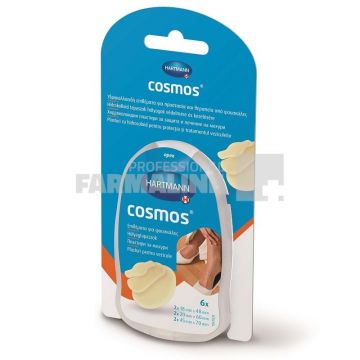 Hartmann Cosmos Blister Mix Plasturi pentru vezicule cu hidrocoloid 3 dimensiuni 6 plasturi